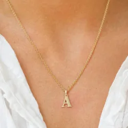 buchstab a Anhänger aus 9 Karat Gold - My Letter