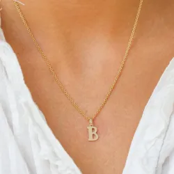 buchstab b Anhänger aus 9 Karat Gold - My Letter