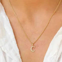 buchstab c Anhänger aus 9 Karat Gold - My Letter