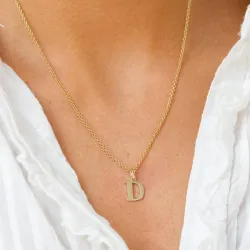 buchstab d Anhänger aus 9 Karat Gold - My Letter