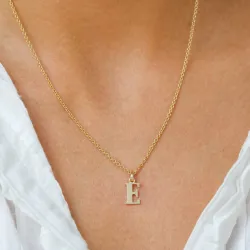buchstab e Anhänger aus 9 Karat Gold - My Letter