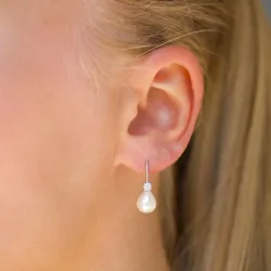 Ohrringe in 14 Karat Weißgold mit