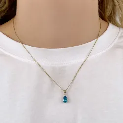 Tropfen Anhänger aus 14 Karat Gold - Gold Collection