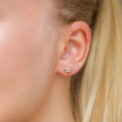 Herz Ohrringe in 14 Karat Gold - Gold Collection