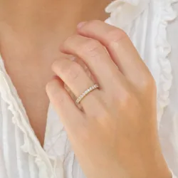 Brillant Memoirering in 14 Karat Gold 0,49 ct