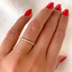 Brillant Memoirering in 14 Karat Gold 0,20 ct