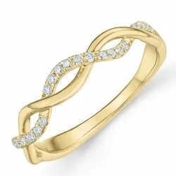 Diamant Ring in 14 Karat Gold 0,15 ct