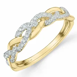 Diamant Ring in 14 Karat Gold- und Weißgold 0,25 ct