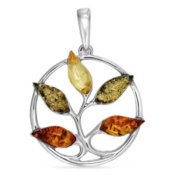 Bernstein Anhänger aus Silber