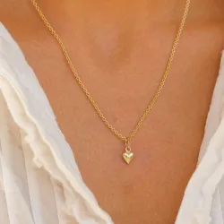 6 mm Herz Gold Anhänger aus 14 Karat Gold - Amoré