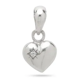 9 x 11 mm Herz Anhänger aus Silber - Amoré