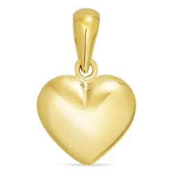 12 x 13 mm Herz Anhänger aus 14 Karat Gold - Amoré