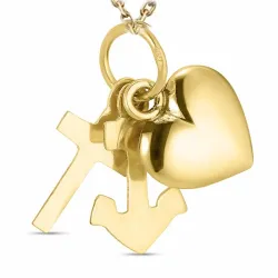 Glaube-Hoffnung-Liebe Anhänger aus 8 Karat Gold - Amoré