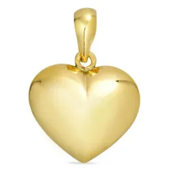 15 x 23 mm Herz Anhänger aus 8 Karat Gold - Amoré