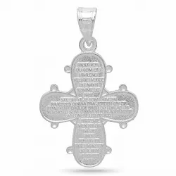 18 x 30 mm Dagmar-Kreuz mit Vater Unser aus Silber