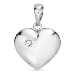 15,5 x 15,5 mm Herz Anhänger aus Silber - Amoré