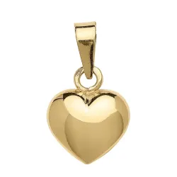 9 x 11 mm Herz Anhänger aus 8 Karat Gold - Amoré