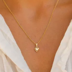 7 x 9,5 mm Herz Anhänger aus 8 Karat Gold - Amoré