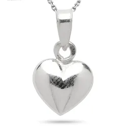 9 x 11 mm Herz Halskette aus Silber und Anhänger aus Silber - Amoré