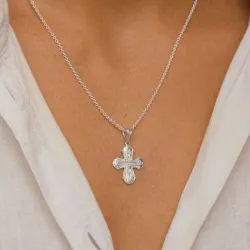 Dagmarkreuz Halskette aus Silber und Anhänger aus Silber - Amoré