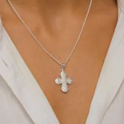 Dagmarkreuz Halskette aus Silber und Anhänger aus Silber - Amoré