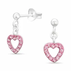 lange Herz Ohrringe in Silber - Little Ones