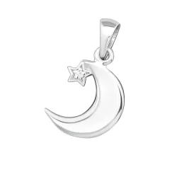 klein Mond Anhänger aus Silber - Little Ones