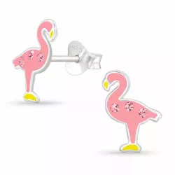 Flamingo Ohrringe in Silber
