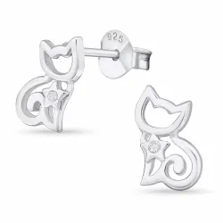 Katzen Ohrringe in Silber - Little Ones