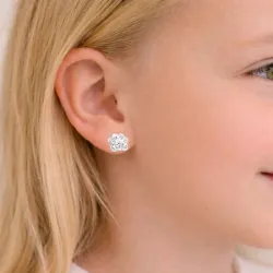 Pfote Kinderohrringe in Silber - Little Ones