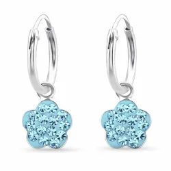 12 mm Blumen Kreole in Silber - Little Ones