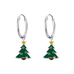 12 mm Weinachtsbaum Kreole in Silber - Little Ones