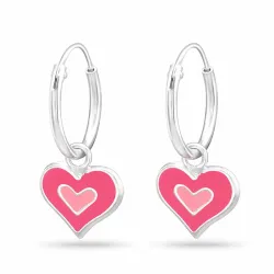 12 mm Herz Kreole in Silber - Little Ones