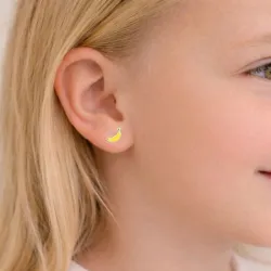 banan gelbe Ohrringe in Silber - Little Ones