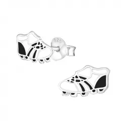 Fußballschuhe Ohrringe in Silber