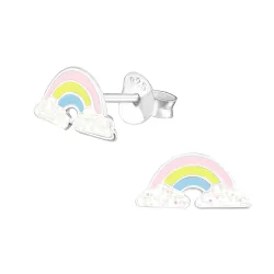 Regenbogen Ohrstecker in Silber - Little Ones