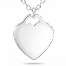 Herz Halskette aus Silber und Herzförmiger Anhänger aus Silber