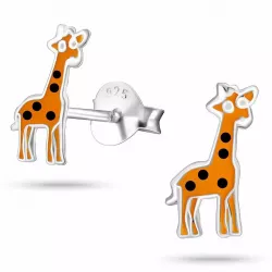 Preiswerten Giraffe Ohrringe in Silber