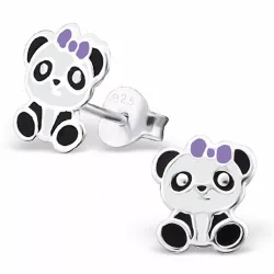 Panda Ohrringe in Silber