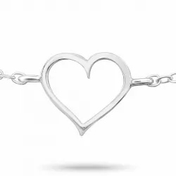 Herz Armband aus Silber und Herzförmiger Anhänger aus Silber