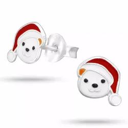 Weihnachten Teddybär Ohrringe in Silber - Little Ones