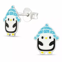 Pinguin Ohrstecker in Silber - Little Ones