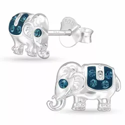 Elefant Bergkristall Ohrstecker in Silber - Little Ones