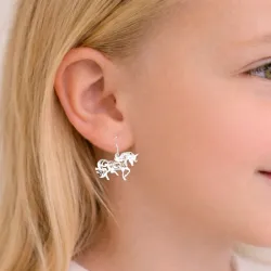 Einhorn Ohrringe in Silber - Little Ones