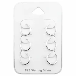 10 mm Kreole in Silber