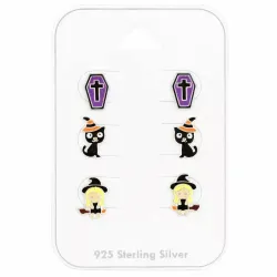 Halloween Ohrstecker in Silber - Little Ones
