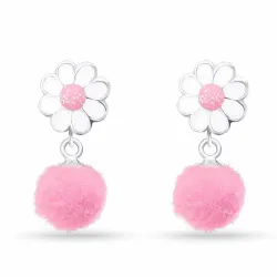 lange Blumen Ohrringe in Silber - Little Ones