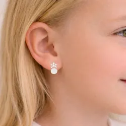 lange Schneeflocke Ohrringe in Silber - Little Ones