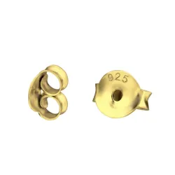 1 Paar Butterflys in vergoldetem Sterlingsilber