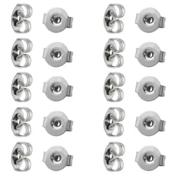 10 Paar Butterflys in chirurgischem Stahl